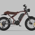 Pedaleze Ranger Retro electric moped rear view Pedaleze Ranger Retro electric moped rear view
